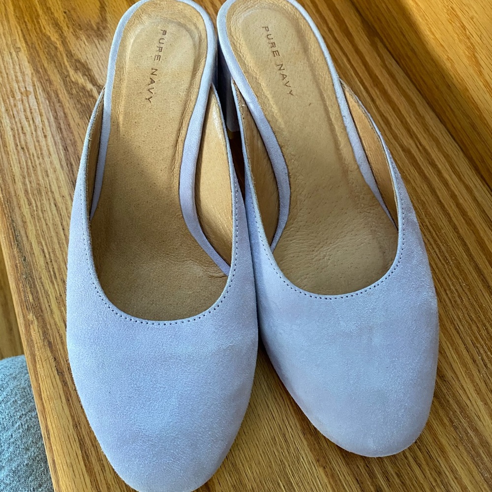 Pure Navy Suede leather loafers